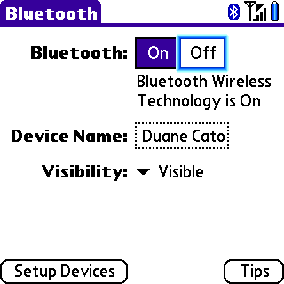Centro Bluetooth Activation