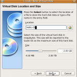 Haiku-Create New Virtual Disk