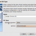 Create New Virtual Machine - Chrome OS